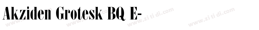 Akziden Grotesk BQ E字体转换